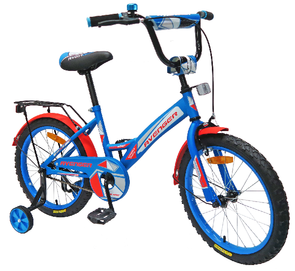 Велосипед 12" AVENGER SUPER STAR,голубой/красный