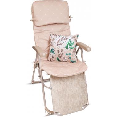 Кресло-шезлонг со съемным матрасом и декоративной подушкой (ННК7/SN песочный)