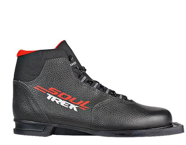 Ботинки лыжные  TREK Soul НК NN75 (черный,лого серый,красный) р.42 ИК60-01-14