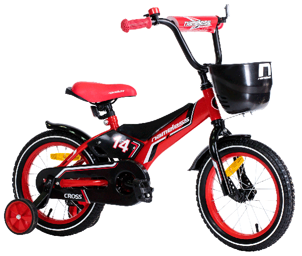 Велосипед 12",Nameless CROSS,красный/черный
