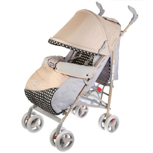 Коляска-трость "Bimbo",глубокое канапе,5 точ.ремень без-ти,беж.Geo19C1