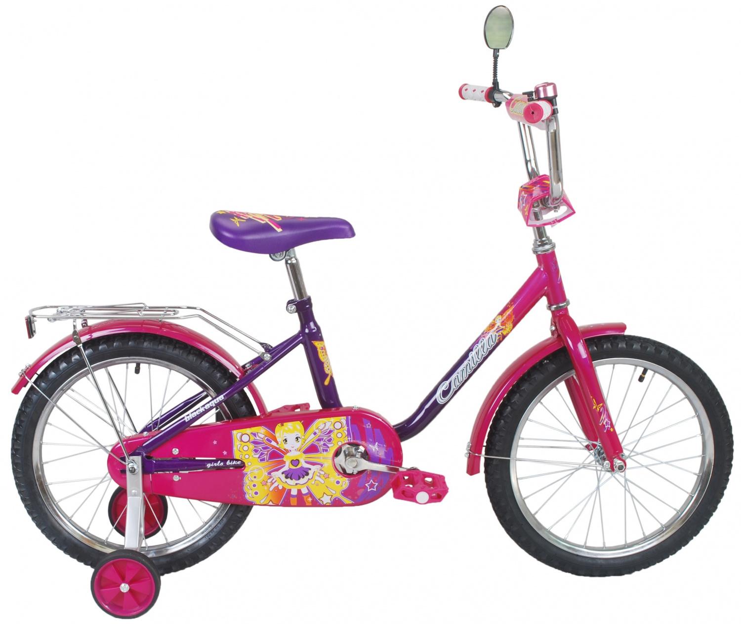 Велосипед ВА Camilla 18" 1s (фиолетовый,розовый,малиновый,бирюзовый) KG1817