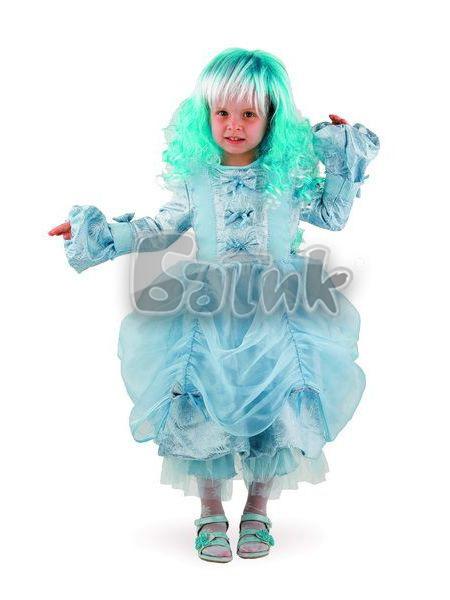 Карнавальный костюм «Мальвина» (платье, панталоны, бант, парик), размер 34
