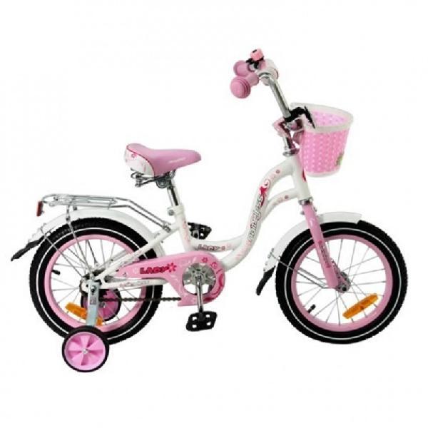 Велосипед 16"Nameless LADY,фиолетовый/белый,белый/розовый