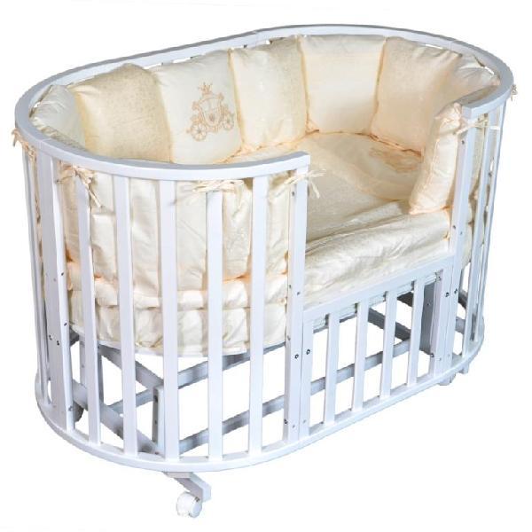 Кровать-трансформер "Sofia-2" 6 в 1 универсальный маятник, белый