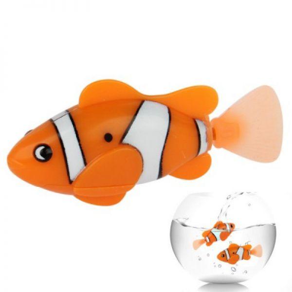 Электрическая рыба купить. Роборыбка - клоун оранжевая. Интерактивная игрушка роборыбка (Robofish) клоун. Игрушка рыба-клоун оранжевая Keenway. Электрическая рыбка.