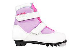 Ботинки лыжные TREK Kids NNN ИК (белый,лого розовый)р.31 ИК63р-16-26