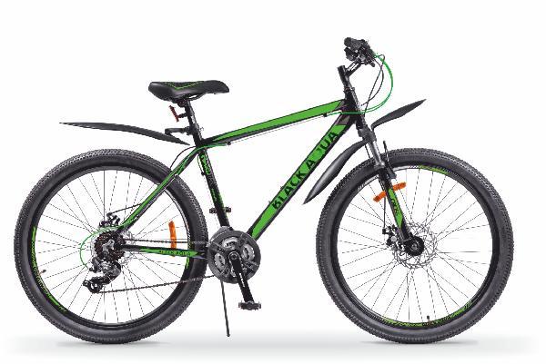 Велосипед Black Agua Cross 2683 D 26", 2018 (черно/зелен,оранж,синий)