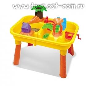 Стол для игр с песком и водой "Джунгли" (в комп.набор для песка из 20 предметов)