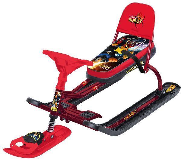 Снегокат "Тимка Спорт 4-1" с роботом, бордовый каркас