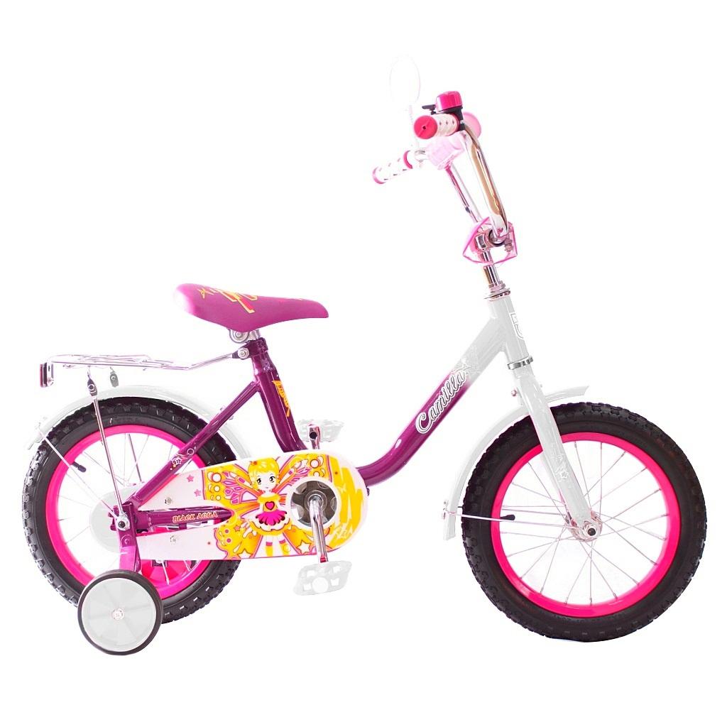 Велосипед ВА Camilla 14" 1s 2017 (фиолетовый,розовый) KG1417