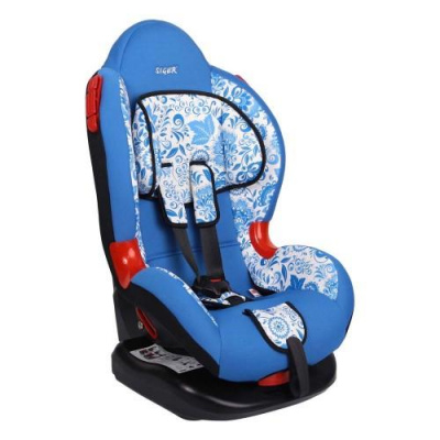 Детское автомобильное кресло SIGER ART "Кокон"(гжель)груп.1-2