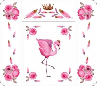 Пеленальный матрасик Топотушки "Розовый Фламинго"