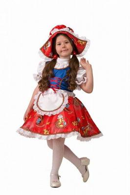 Карнавальный костюм Сказочная страна «Красная шапочка» (платье, шапочка), размер 32