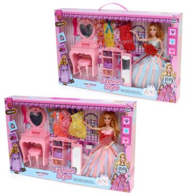Кукла с набором платьев и аксессуарами/№PZ652A8/коробка
