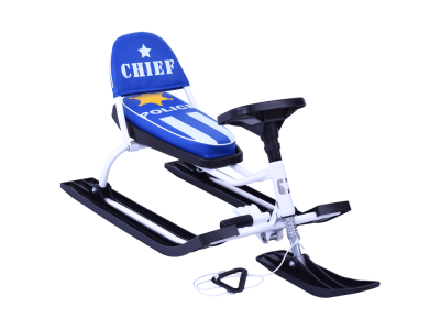 Снегокат "Snowkat" 106 "Comfort" Police (белый каркас)