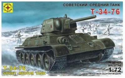 Сборная модель Подарочный набор Танк Т-34-76 обр. 1942 г.