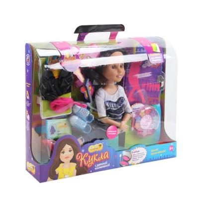 Кукла  Dolly Toy "Макияж:Стильная девчонка"(45,5 см,одежда,косметика,блокнот,аксессуары)