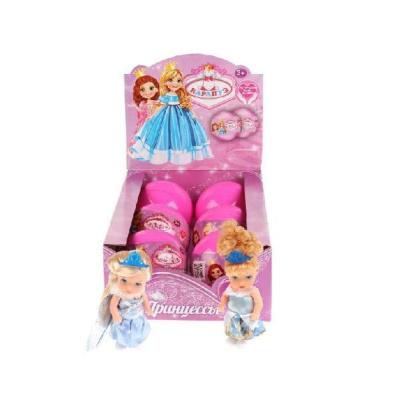 Кукла ТМ "КАРАПУЗ" Принцесса 13 см,6 видов платьев,в розовом шаре