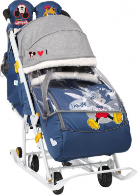 Коляска комбинированная "Boby 2" (Микки Маус темно-синий)
