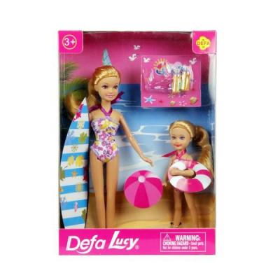 Кукла DEFA Lucy "На пляже"(22,5см.14см,акс.)