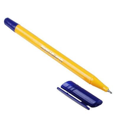 Ручка шариковая синяя,с желтым корпусом,линия 0,7 мм.ClipStudio