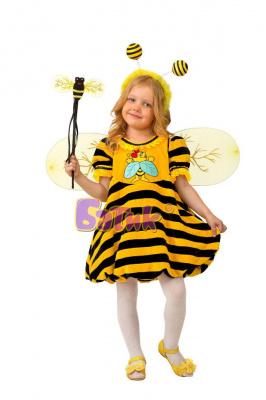 Карнавальный костюм "Пчелка"(платье,ободок-усики)р,26																													