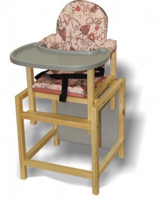 Стул-стол для кормления(пластик.столешница,розовый)ВИЛТ