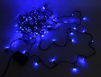 Электрогирлянда нить Зимний свет  200 синих LED ламп 20+1,5 м