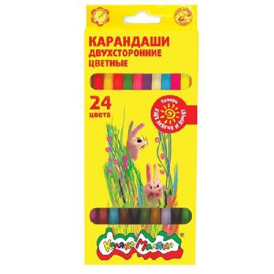 Набор цветных карандашей Каляка-Маляка двухстор. 12 шт 24 цв.шестигр.дерев. КДКМ24