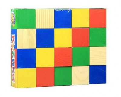 Кубики цветные 20шт