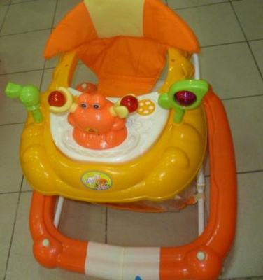 Ходунки  8023-1-2 желт. с оранж.