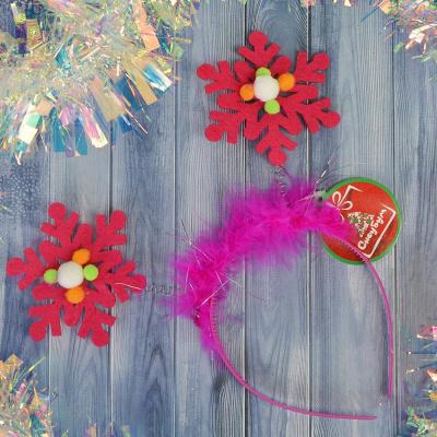 Ободок карнавальный Сноу Бум «Снежинки», 6 цветов