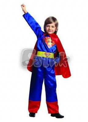 Карнавальный костюм "Супермен"(куртка,брюки,плащ,пояс)р,28-32