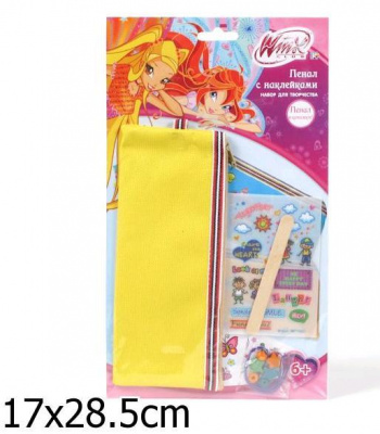Набор д/творчества с наклейками mulitart Винкс "Укрась пенал"