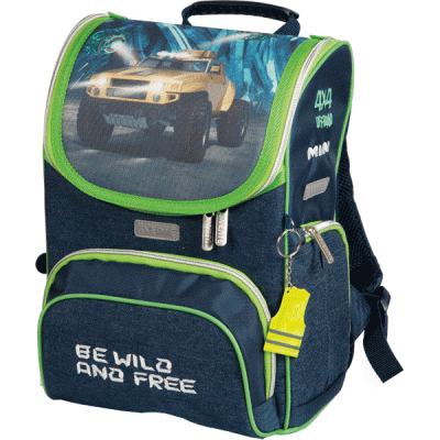 Рюкзак школьный ортопедический для мальчика deVente Mini Wild and Free - фото