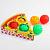 Подарочный набор развивающих мячиков "Пицца" 3 шт.   4916715