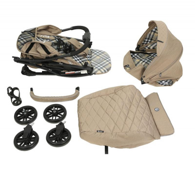 Коляска детская "KIRA Trends" RA055 Scotland beige