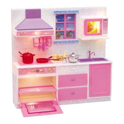 Набор мебели для куклы Dolly Toy "Сказочная кухня"(кухня,сушилка,доска,аксесс,свет)