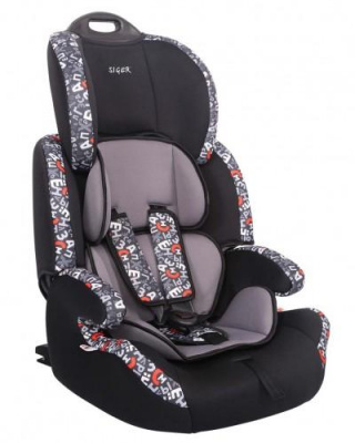 Детское автомобильное кресло SIGER  "СТАР" алфавит группа 1-2-3 (от 9до36кг)