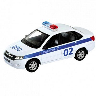 Игрушка модель машины 1:34-39  LADA Granta Полиция