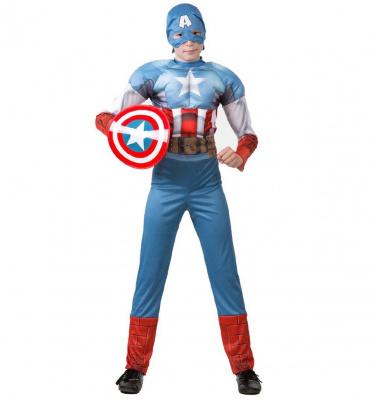 Карнавальный костюм "Капитан Америка.Мстители." (комбинезон,маска,щит) р.36