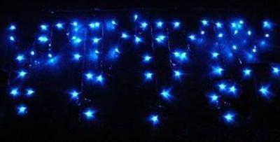 Эл. гирлянда "Сосульки" 100 синих светодиодов, 20 нитей,уличная OIC100LSE-B-T-14