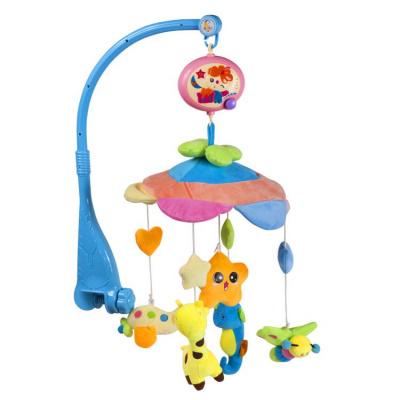 Мобиль на кроватку  Mioshi Baby"Радужные мечты"(музык,заводн,мягкие игрушки)