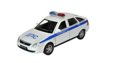 Игрушка модель машины 1:34-39  LADA  PRIORA Полиция