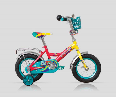 Велосипед FORWARD СКИФ 012н  12"желтый/красный