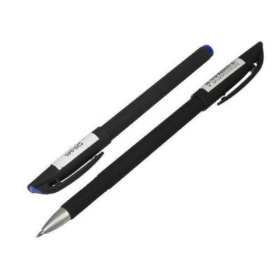 Ручка гелевая синяя,с прорезиненным корпусом,05мм,пластик,чернила