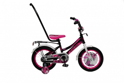 Велосипед BlackAgua 1206/2018 (со светящ.колесиками/черно-розов.)
