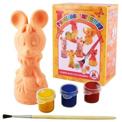 "Раскрась игрушку" Мышка 1/12