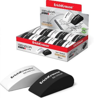 Ластик ErichKrause SENSOR BLACK&WHITE 50х19х23 мм